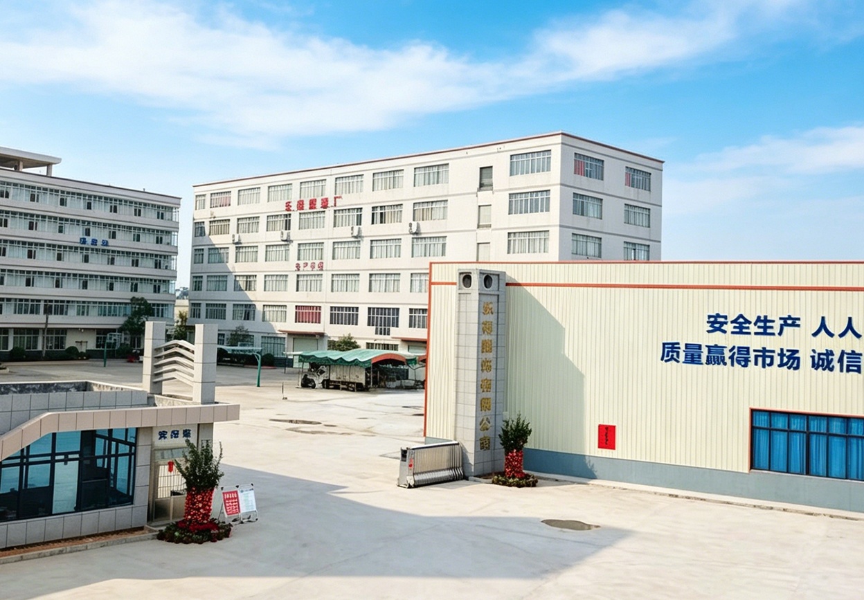 乐得服饰生产基地厂区实拍